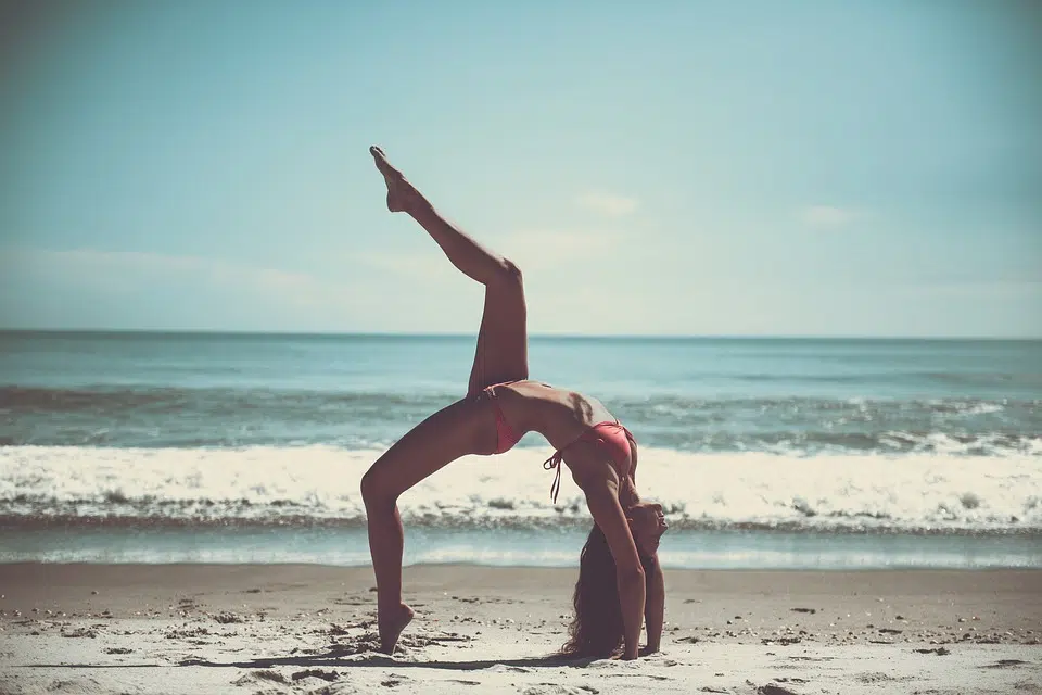 yoga sur la plage
