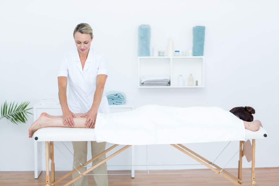 massage sur table pliante.