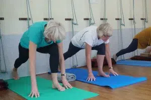 personnes âgées pratiquant de la gym douce