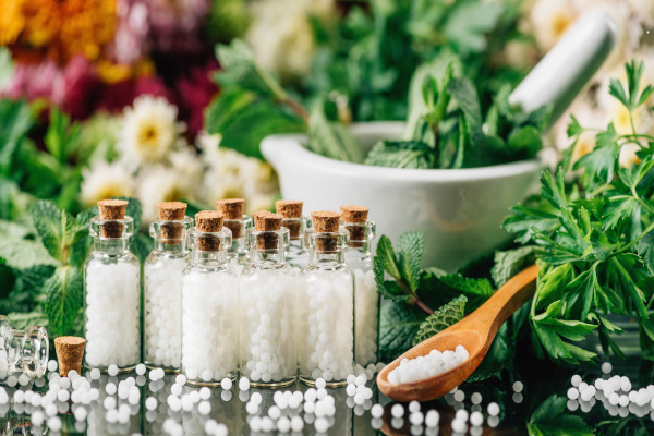 homeopathy treatment alternative medicine concept