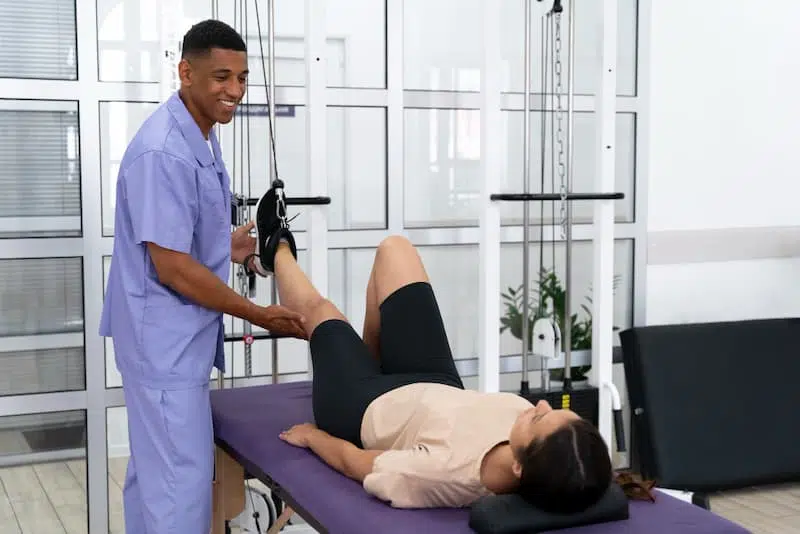 Exercice de physiothérapie