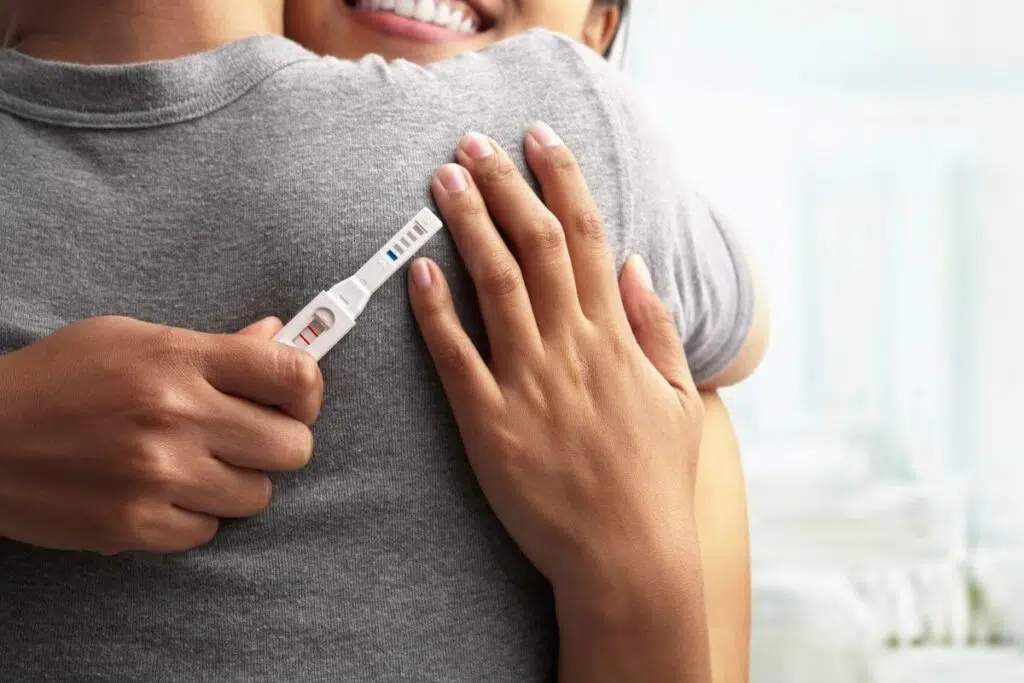 test de grossesse positive