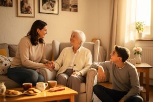 senior chez famille acceuil