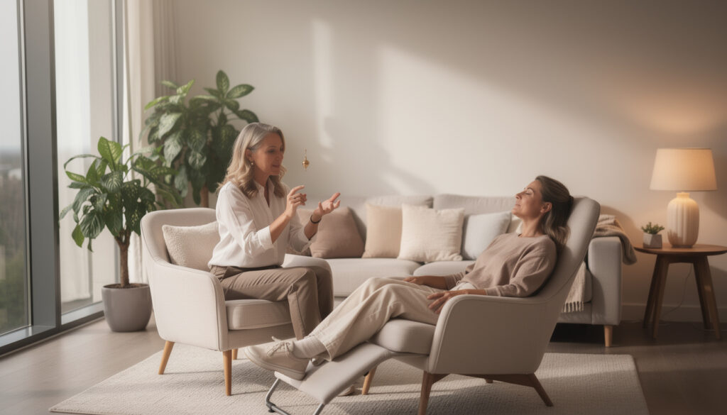 découvrez comment l’hypnothérapie peut améliorer votre bien-être en favorisant la relaxation, réduisant le stress et aidant à surmonter divers blocages émotionnels.